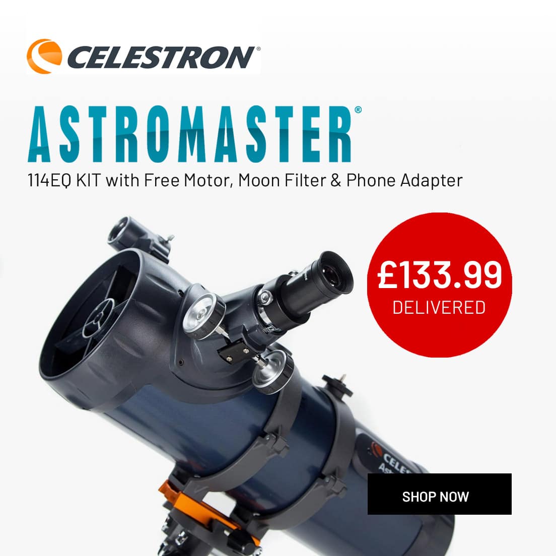 Celestron Astromaster 114EQ Astro Telescope KIT