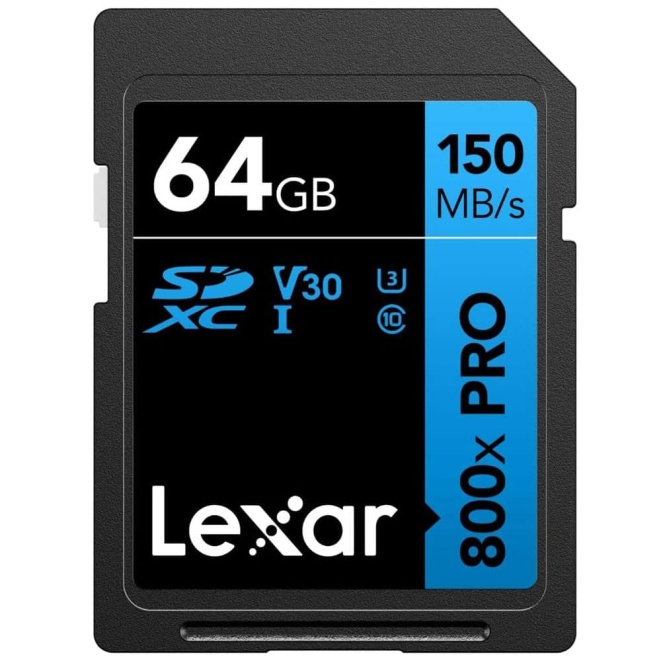 Lexar High-Performance 800x SDXC UHS-I Card 64GB