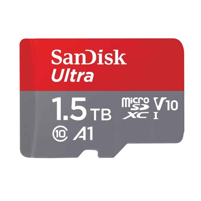 SanDisk Ultra MicroSDXC Card 150MBs A1 Class 10 UHS-I with Adapter - 1.5TB