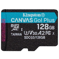 Kingston Canvas Go! Plus microSDXC 170R A2 U3 V30 128GB with Adapter